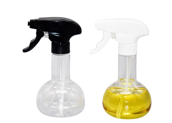 Round 250ml Reusable Cooking Oil Spray Bottle Pp Pet Liquid Container Trigger