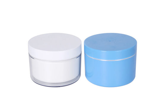Double Layer Body Wide Mouth 300g Capacity Cosmetic Cream Containers PPMA