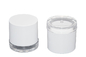 Recyclable Material Face Cream Jar Full Electroplating Process 50g