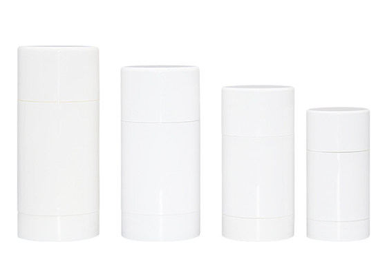 PP Empty Round Deodorant Container Twist Up Filling Stick Container 30g 50g 75g 90g