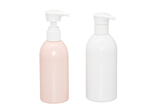 2.8cc Lotion Pump Bottle 240ml 300ml PET Round Shoulders Cosmetic Bottles