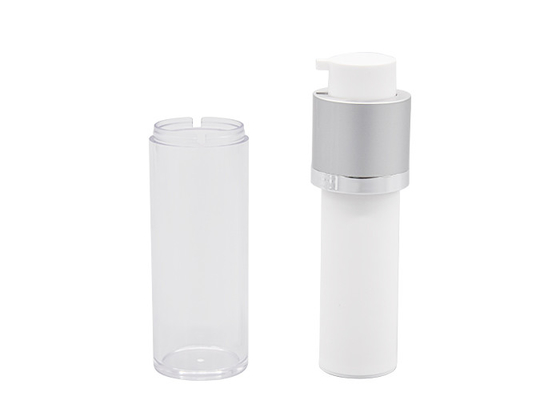 UKA32 Twist Up Acrylic Airless Pump Round Bottle 15ml 30ml 50ml For Cosmetic Skin Care Packaging