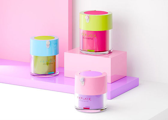 15ml 30ml 50ml Airless Lotion Bottle, Anti-Oxidation Cream Jar, Portable Pump Bottle, PP Material Cosmetic Packaging