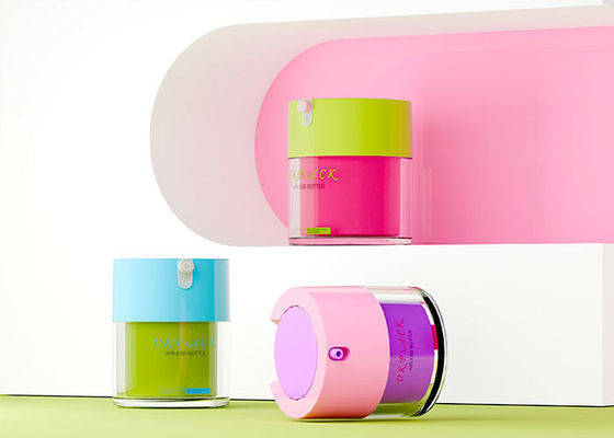 15ml 30ml 50ml Airless Lotion Bottle, Anti-Oxidation Cream Jar, Portable Pump Bottle, PP Material Cosmetic Packaging