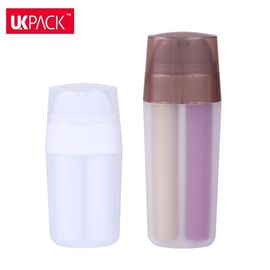 15ml+15ml 7.5ml+7.5ml Double Chamber Airless Pump Bottle For Serum Personal Care