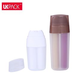 15ml+15ml 7.5ml+7.5ml Double Chamber Airless Pump Bottle For Serum Personal Care
