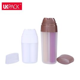15ml+15ml 7.5ml+7.5ml Double Chamber Airless Pump Bottle For Serum Personal Care