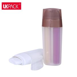15ml+15ml 7.5ml+7.5ml Double Chamber Airless Pump Bottle For Serum Personal Care