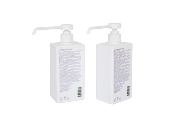 1.6cc Hair Shampoo Bottle Square Shape Hdpe Leakproof Spray Hand Wash 500ml Container