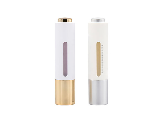 Empty Rose Gold Unique White CBD Cosmetic Luxury Skincare Hair 15ml Push Button Plastic Luxury Eye Face  Dropper bottle