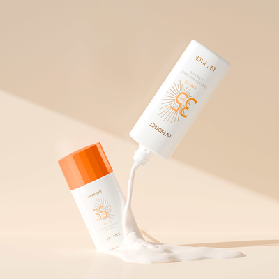 30ml & 50ml Tottle Liquid Sunscreen Lotion Bottle dengan Wadah Perawatan Khusus Topi Berlian Berlian