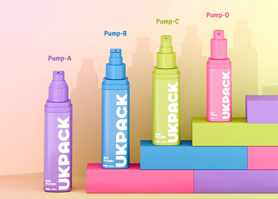 Seri Botol Airless Profesional (50ml/100ml/120ml) - Konfigurasi Pompa Ganda